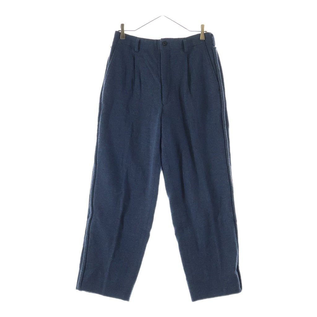 COMME des GARCONS HOMME(コムデギャルソンオム) 96AW 田中オム ジップフライ メランジウールパンツ ブルー HP-04013M AD1996
