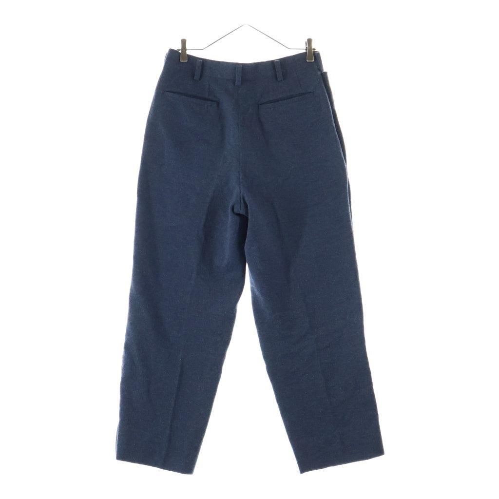 COMME des GARCONS HOMME(コムデギャルソンオム) 96AW 田中オム ジップフライ メランジウールパンツ ブルー HP-04013M AD1996