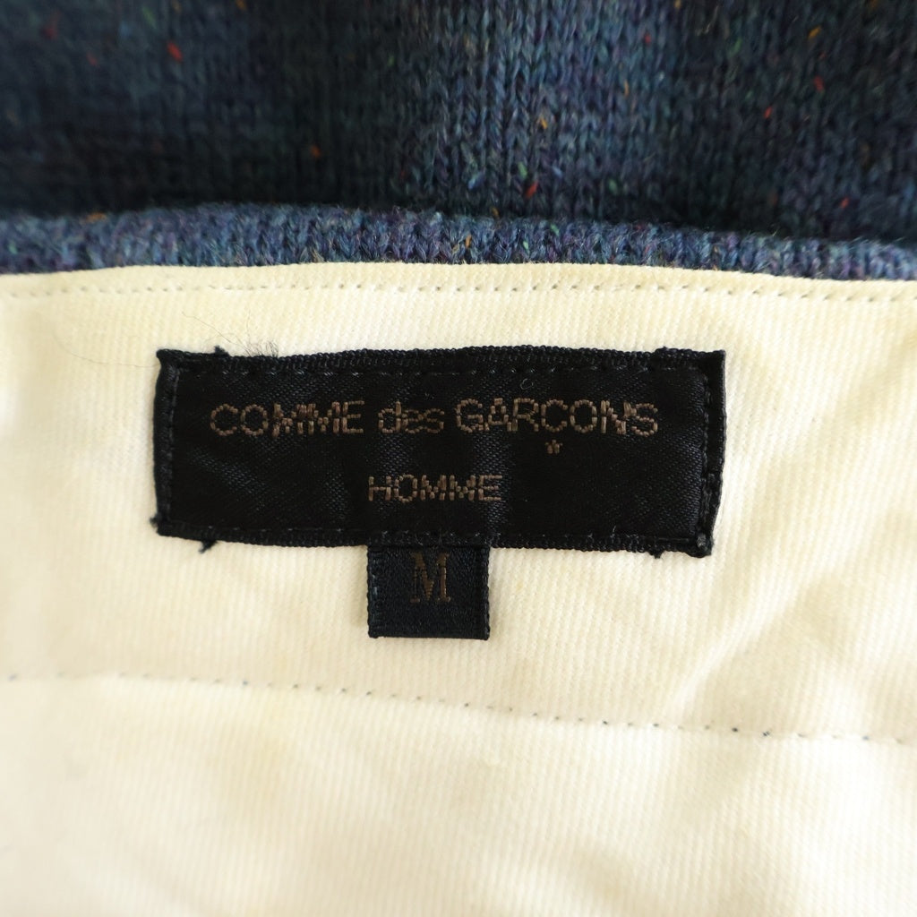 COMME des GARCONS HOMME(コムデギャルソンオム) 96AW 田中オム ジップフライ メランジウールパンツ ブルー HP-04013M AD1996