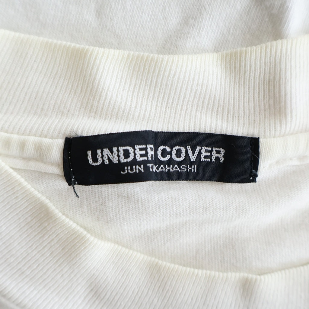 UNDERCOVER(アンダーカバー) 90S ×探偵物語 松田優作 フロントプリント クルーネック半袖Tシャツ カットソー ホワイト