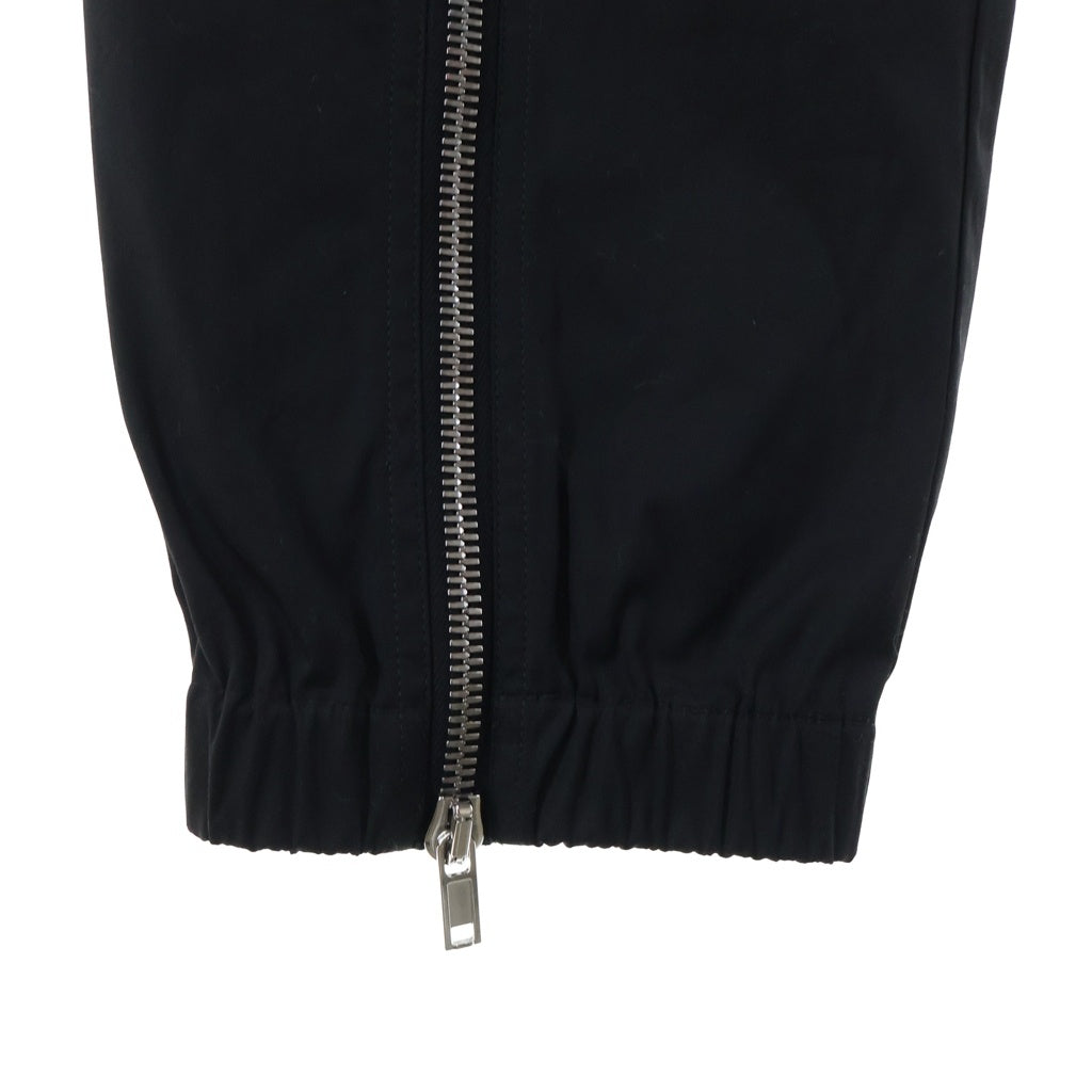 Rick Owens(リックオウエンス) 24AW TECUATL TRACK PANT テクアトル ローライズ ジッパー コットントラックパンツ ブラック RU02D6370-TE