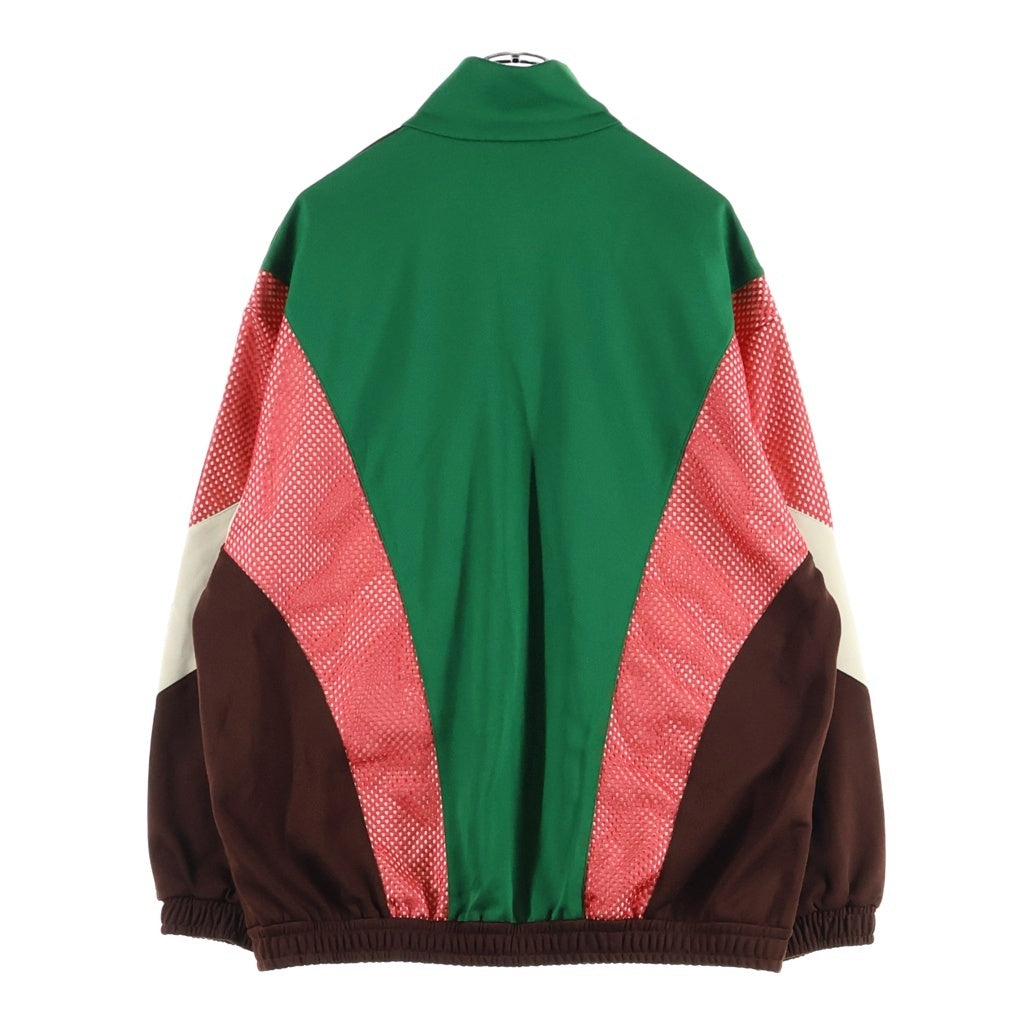 GUCCI(グッチ) 19AW Track Jacket フロントワッペン付き オーバーサイズ トラックジャケット ブラウン/グリーン 587372-XJBOJ