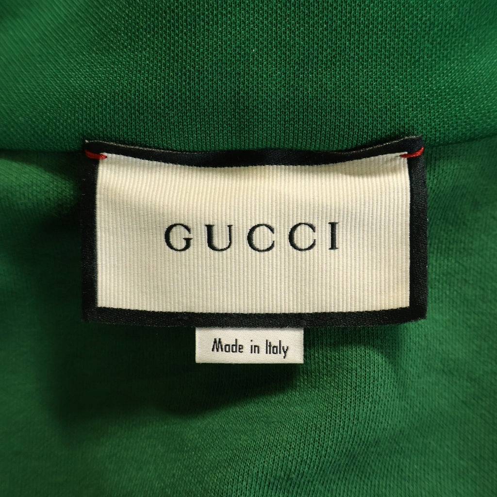 GUCCI(グッチ) 19AW Track Jacket フロントワッペン付き オーバーサイズ トラックジャケット ブラウン/グリーン 587372-XJBOJ