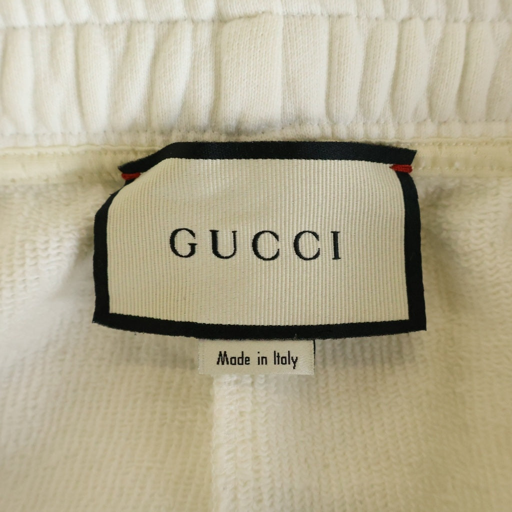 GUCCI(グッチ) 20AW Color Block Sweatpants カラーブロック スウェット パンツ ホワイト/グリーン 625403-XJCSU