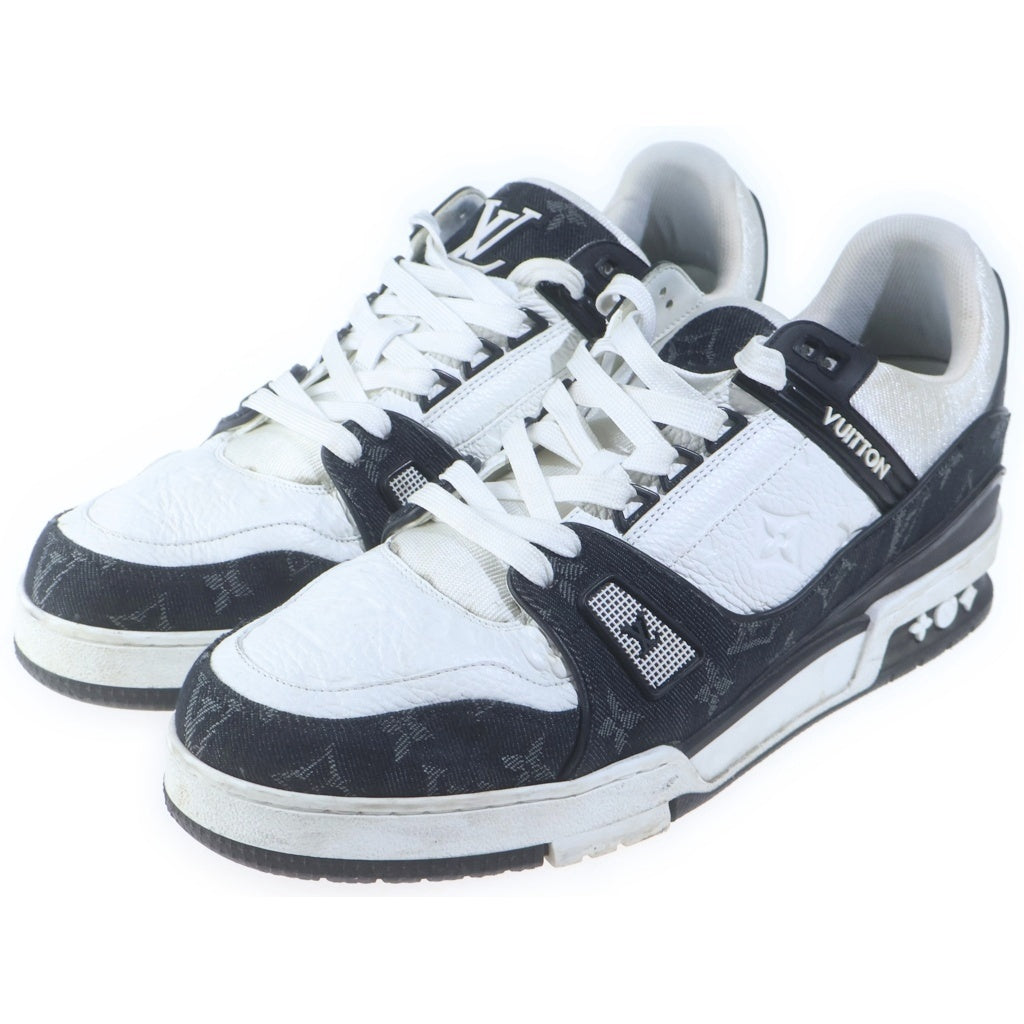 LOUIS VUITTON(ルイヴィトン) LV TRAINER LVトレーナー マキシ モノグラム レザー ローカットスニーカー シューズ ホワイト/ブラック 1A9JG9