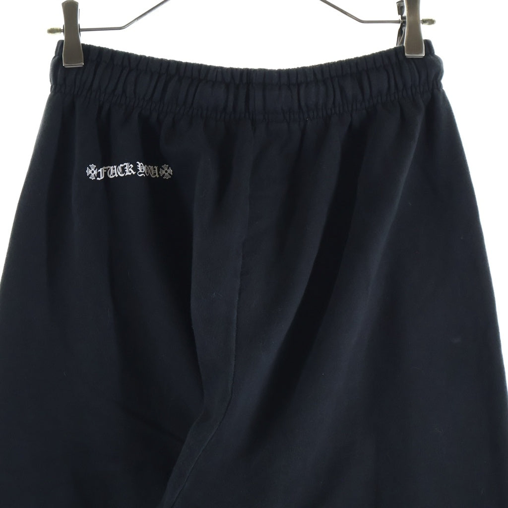 CHROME HEARTS(クロムハーツ) Scroll Label Fuck You Side Logo Sweat Long Pants スクロールラベル ファックユー サイドロゴ スウェットパンツ ブラック