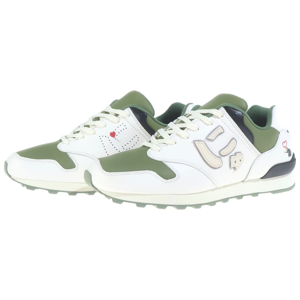 Sangacio(サンガッチョ) BONSAI BRANDALISED ボンサイ ブランダライズド ローカットスニーカー ホワイト/グリーン US10.5/28.5cm
