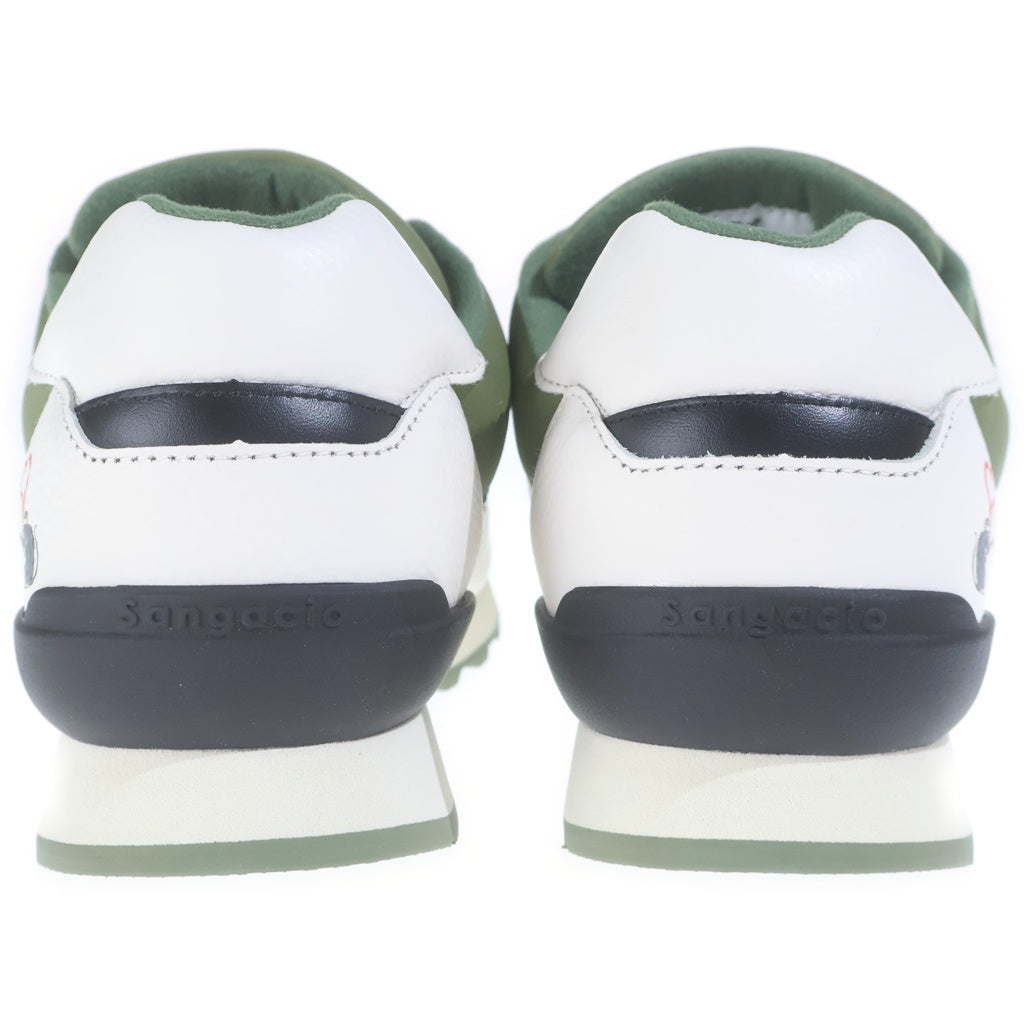 Sangacio(サンガッチョ) BONSAI BRANDALISED ボンサイ ブランダライズド ローカットスニーカー ホワイト/グリーン US10.5/28.5cm