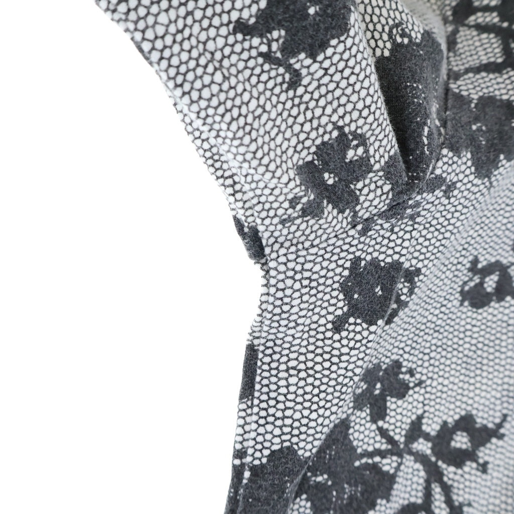 SUPREME(シュプリーム) 17SS Lace L/S Top フラワー総柄 クルーネック 長袖Tシャツ カットソー ホワイト/ブラック