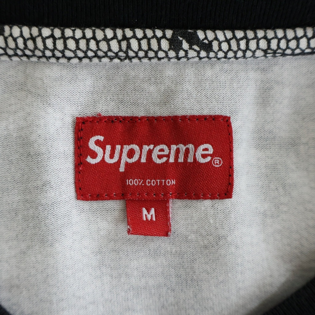 SUPREME(シュプリーム) 17SS Lace L/S Top フラワー総柄 クルーネック 長袖Tシャツ カットソー ホワイト/ブラック