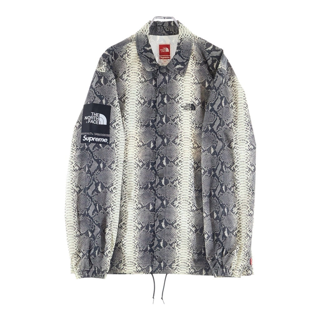 SUPREME(シュプリーム) 18SS ×THE NORTH FACE Snakeskin Taped Seam Coaches Jacket ザノースフェイス スネークスキン コーチジャケット グレー