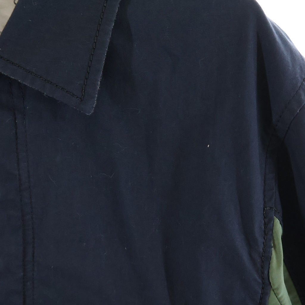 Sacai(サカイ) 19AW Nylon Oxford Docking Coat ナイロン オックスフォード ドッキング ミリタリー モッズコート ネイビー/カーキ 19-02069M