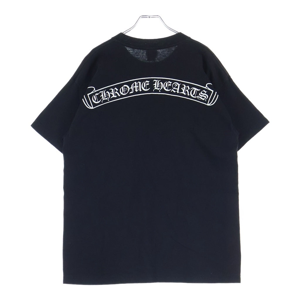 CHROME HEARTS(クロムハーツ) OLD CH T-SHRT オールド 1ポケット ホースシュー スタープリント 半袖Tシャツ カットソー ブラック