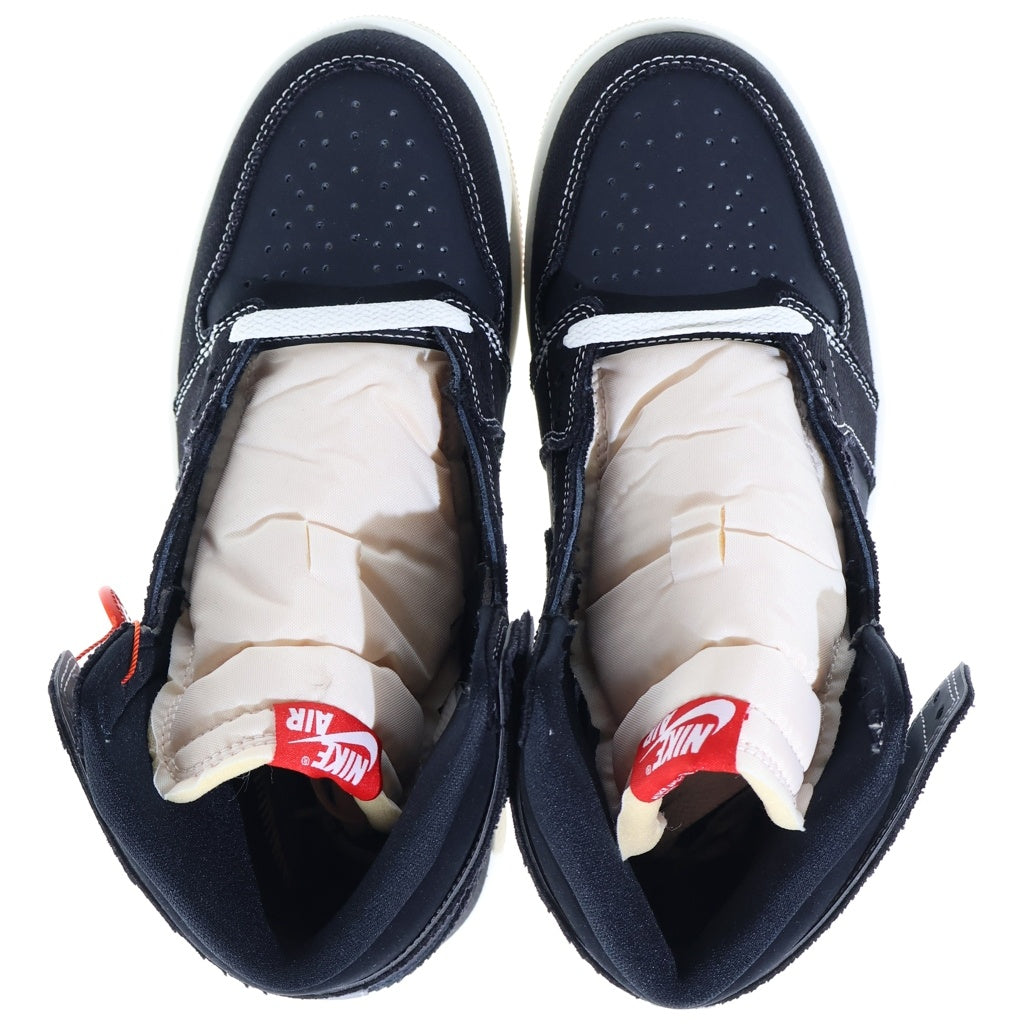 NIKE(ナイキ) AIR JORDAN 1 HIGH OG FLIGHT CLUB II9811-001 エアジョーダン1 ファイトクラブ ハイカットスニーカー ブラック US8/26cm