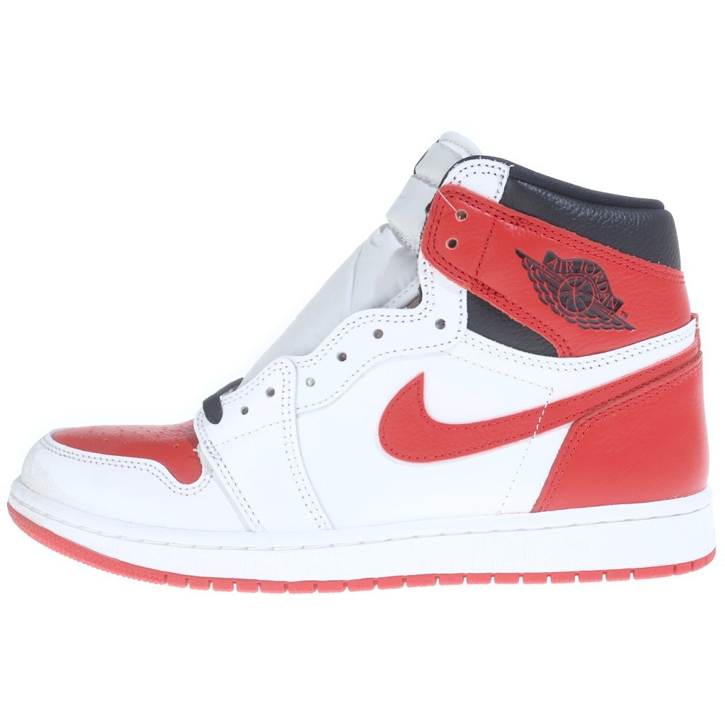 NIKE(ナイキ) AIR JORDAN HIGH OG HERITAGE エアジョーダン 1 ヘリテージ ハイカットスニーカー レッド/ホワイト US9.5/27.5cm 555088-161