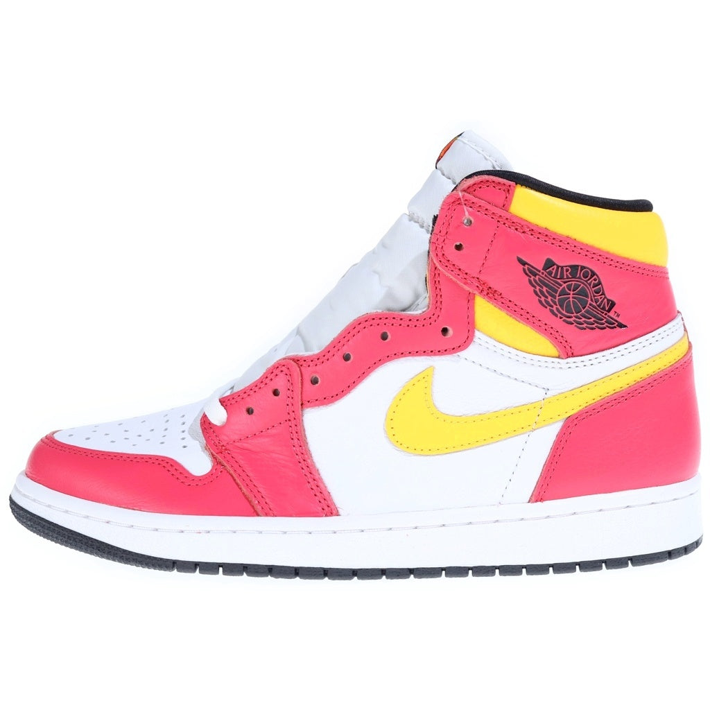 NIKE(ナイキ) AIR JORDAN RETRO HIGH OG エアジョーダン 1 レトロ ハイカットスニーカー レッド/イエロー US9.5/27.5cm 555088-603