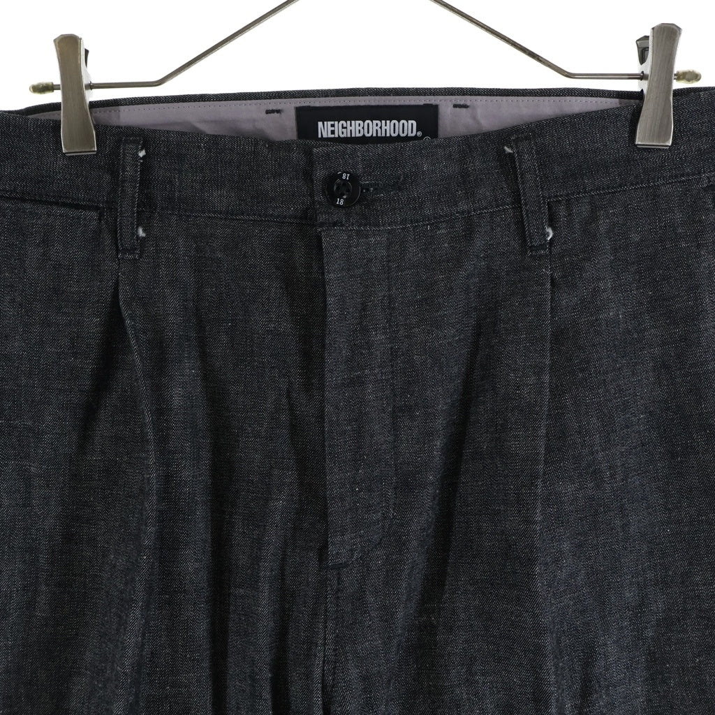 NEIGHBORHOOD(ネイバーフッド) 21SS ANKLE-D / C-PT アンクルカット 1タック 11オンス デニムパンツ インディゴグレー 211BENH-PTM04