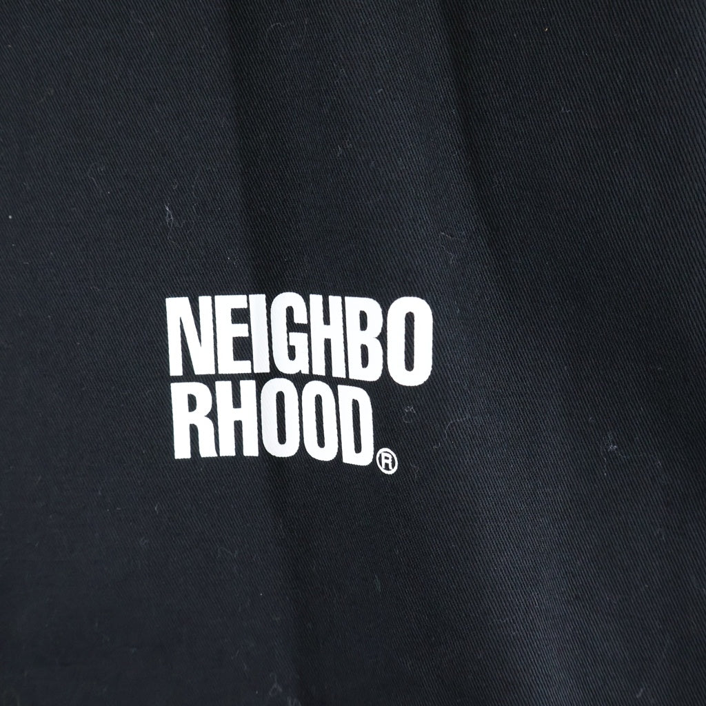 NEIGHBORHOOD(ネイバーフッド) 23AW ZIP WORK JACKET バックロゴ ジップアップ ワークジャケット ブラック 232TSNH-JKM07