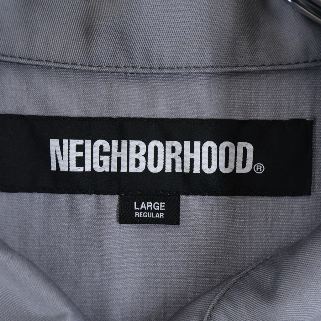 NEIGHBORHOOD(ネイバーフッド) 22AW FRONT ZP JK.EC バックロゴ ジップアップ ワークジャケット グレー 222TSNH-JKM03