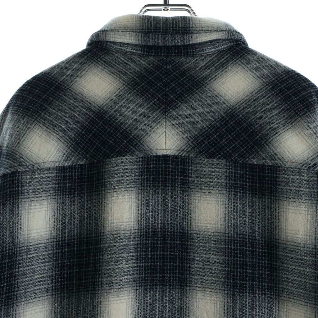 NEIGHBORHOOD(ネイバーフッド) 22AW ×PENDLETON CHECK BOA SH LS . WO ペンドルトン オンブレチェック柄 ウール ボアジャケット グレー 2221508N-SHM01