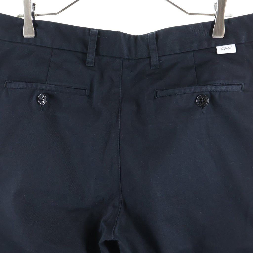 WTAPS(ダブルタップス) 24SS WRKT2001/TROUSERS/CTPL. TWILL コットンツイル トラウザーズパンツ ブラック 241TQDT-PTM02