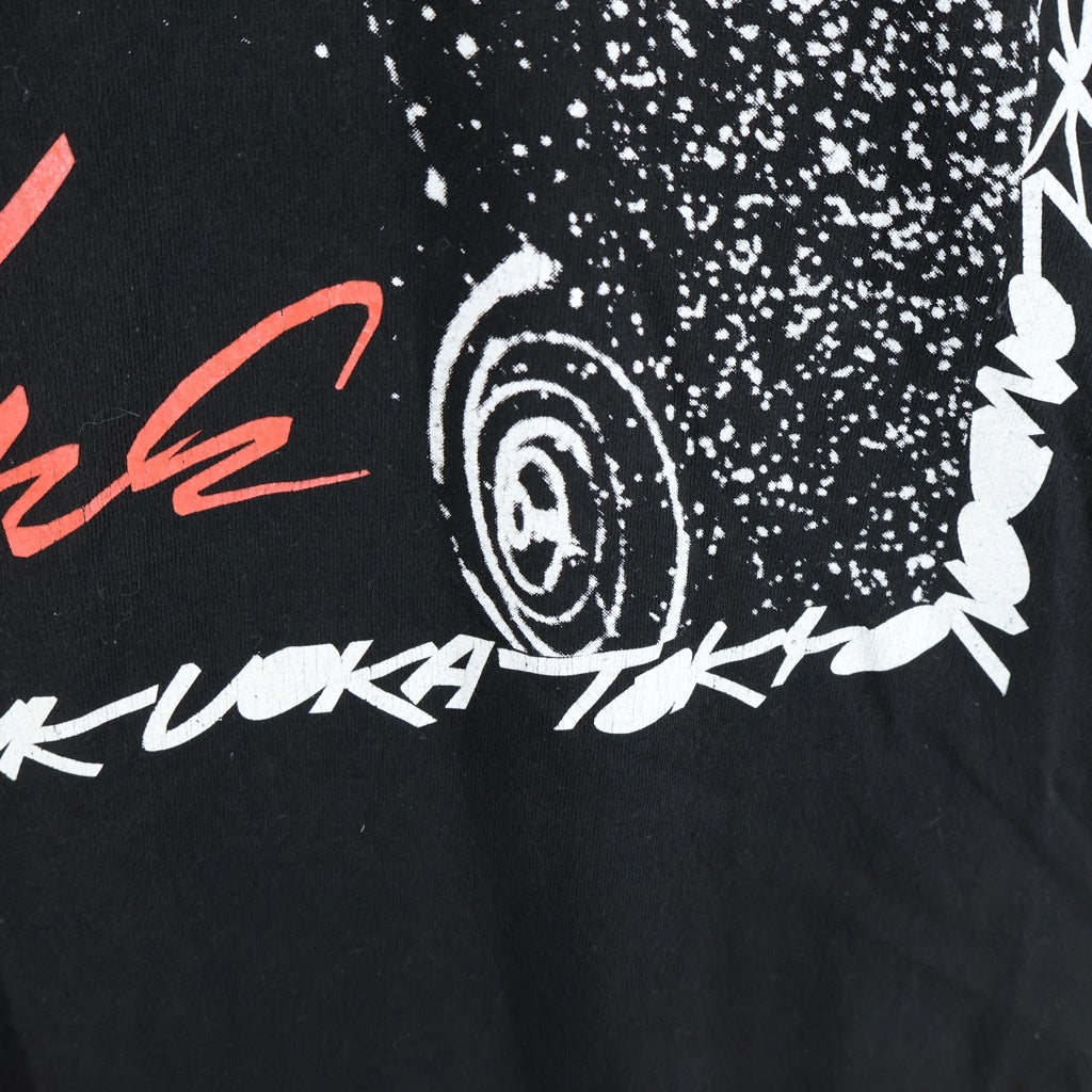 STUSSY(ステューシー) 00S VINTAGE FUTURA WORLD TOUR PLINT TEE ヴィンテージ フューチュラ ワールドツアー 両面プリント クルーネック半袖Tシャツ カットソー ブラック