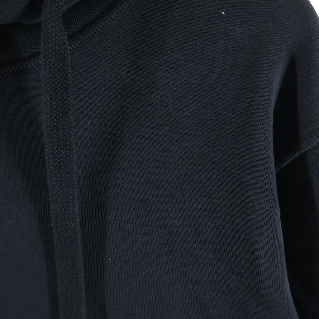 STONE ISLAND(ストーンアイランド) ORGANIC COTTON FLEECE HOODIE SWEATER アームコンパスロゴワッペン プルオーバースウェットパーカー ブラック K2S15G100062 S0051