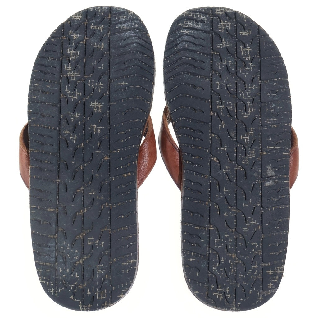 RRL(ダブルアールエル) FLIP FLOP フリップフロップ レザー サンダル ブラウン 823851453001