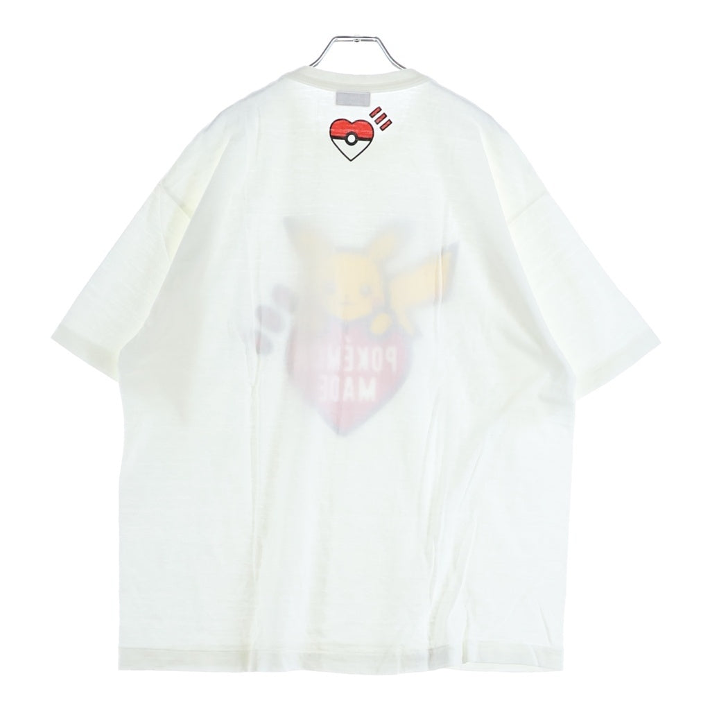HUMAN MADE(ヒューマンメイド) 25AW ×POKEMON MADE GRAPHIC T-SHIRT ポケモン グラフィックプリント クルーネック半袖Tシャツ カットソー ホワイト