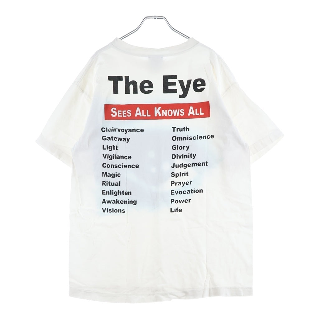 SAINT MICHAEL(セントマイケル) 21SS eye Tee アイ フロントプロント 半袖Tシャツ カットソー ホワイト SM-S21-0000-003