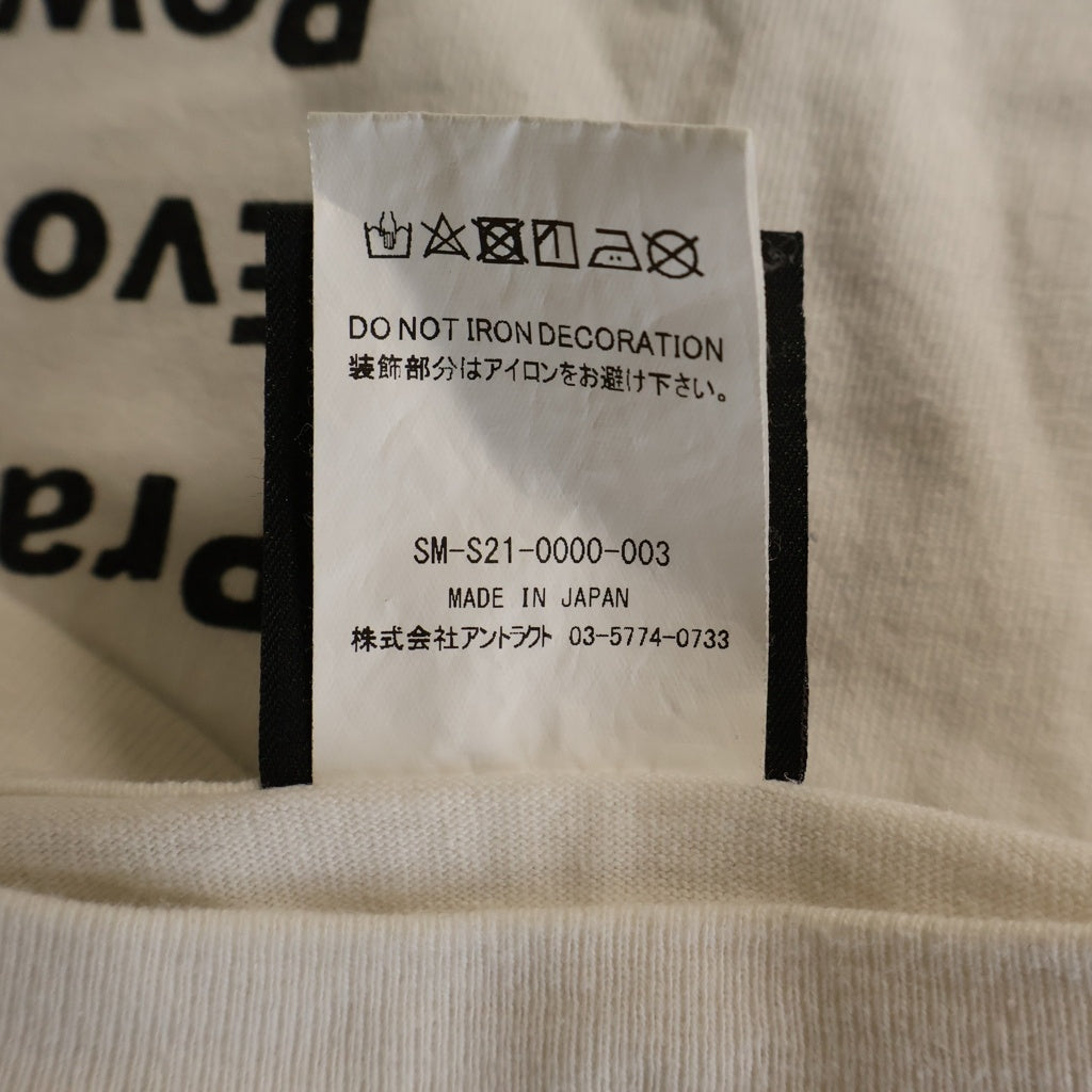 SAINT MICHAEL(セントマイケル) 21SS eye Tee アイ フロントプロント 半袖Tシャツ カットソー ホワイト SM-S21-0000-003