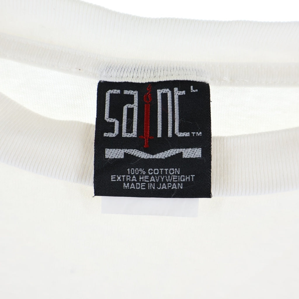SAINT MICHAEL(セントマイケル) 21AW SHEEP HEAVEN Tee シープヘブン フロントプリント半袖Tシャツ カットソー ホワイト SM-A21-0000-008