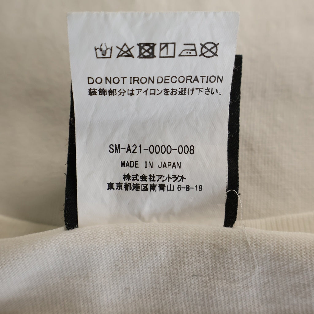 SAINT MICHAEL(セントマイケル) 21AW SHEEP HEAVEN Tee シープヘブン フロントプリント半袖Tシャツ カットソー ホワイト SM-A21-0000-008