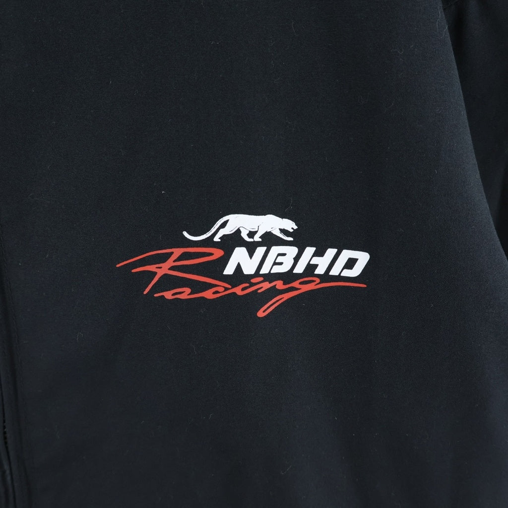 NEIGHBORHOOD(ネイバーフッド) 26SS Zip Up RACING JACKET 261TSNHーJKM10 ジップアップ レーシングジャケット ブラック