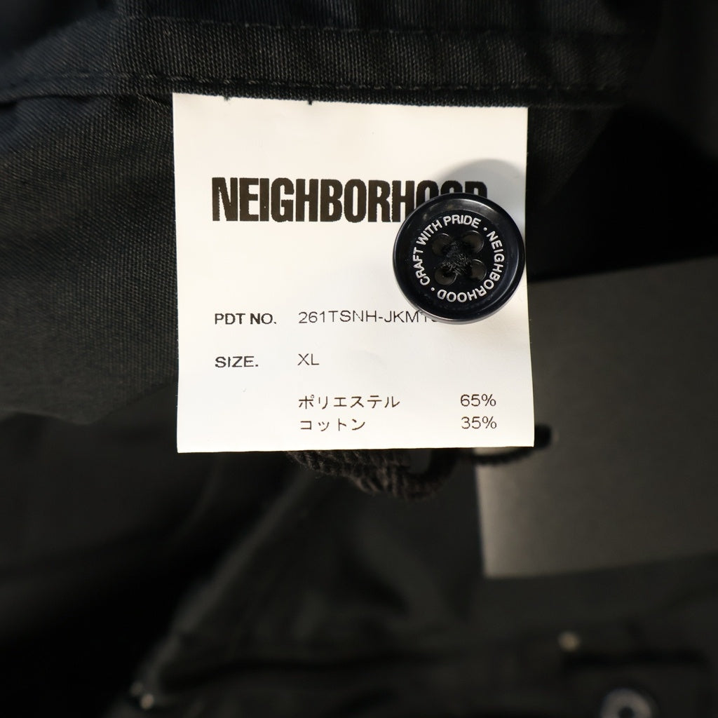 NEIGHBORHOOD(ネイバーフッド) 26SS Zip Up RACING JACKET 261TSNHーJKM10 ジップアップ レーシングジャケット ブラック