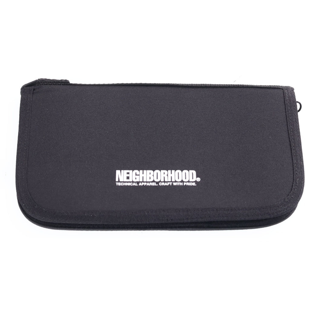NEIGHBORHOOD(ネイバーフッド) 25SS Passport Case Card Slot 251FJNH-AC03 パスポート マルチケース カードスロット ファスナーポケット ブラック
