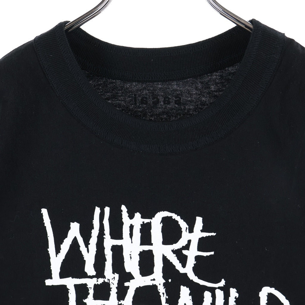 Sacai(サカイ) 25AW WHERE THE WILD THINGS ARE T-Shirt 25-01007S ザ ワイルド シングス フロントプリント半袖Tシャツ カットソー ブラック