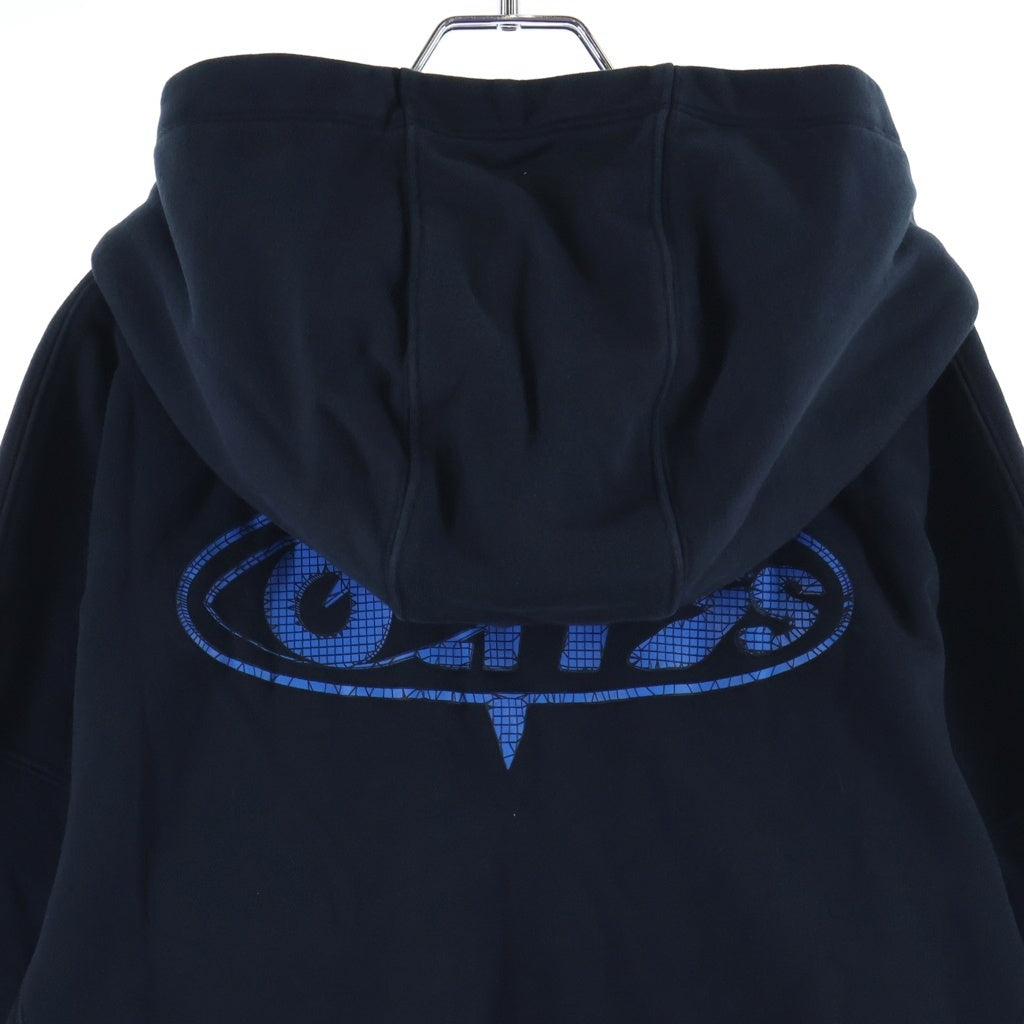OFF-WHITE(オフホワイト) NIKE FLEECEC HOODIE × ナイキ フリース フーディ スウェットプルオーバーパーカー ネイビー DN1760-010