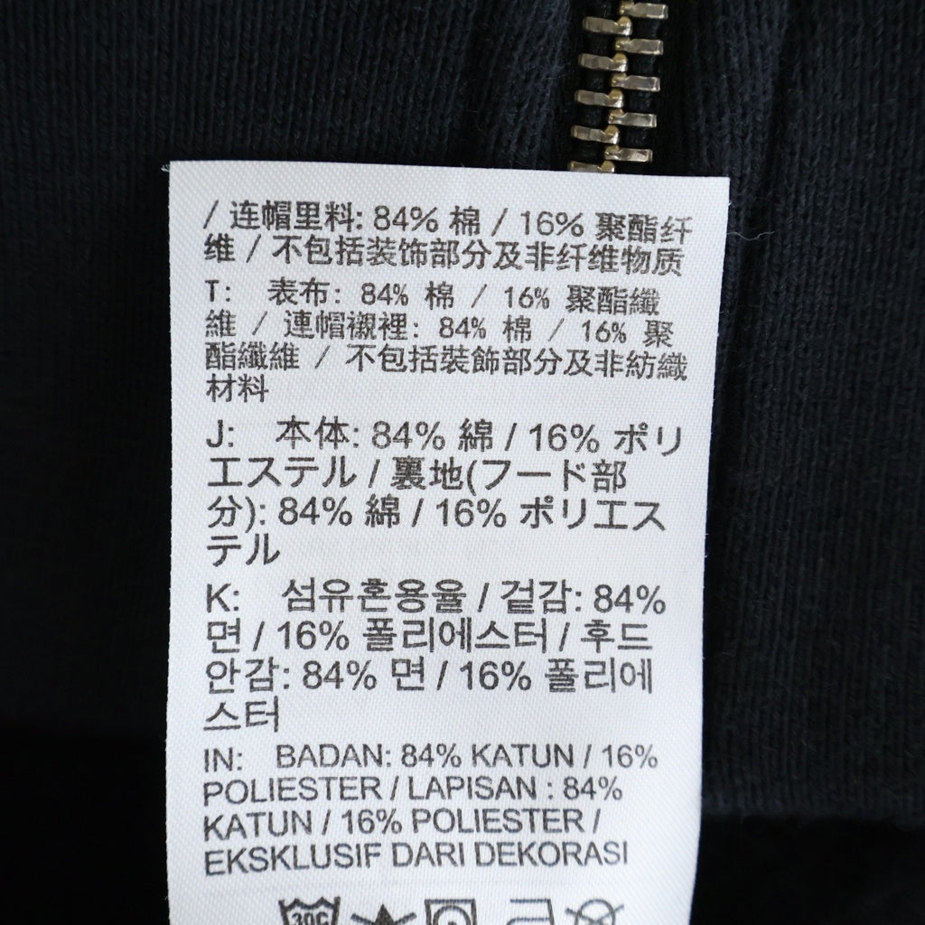 NIKE(ナイキ) STUSSY STONE WASHED FLEECE ZIP HOODIE FJ9175-010 × ストゥーシー ストーン ウォッシュド フリース ジップフーディーパーカー ブラック