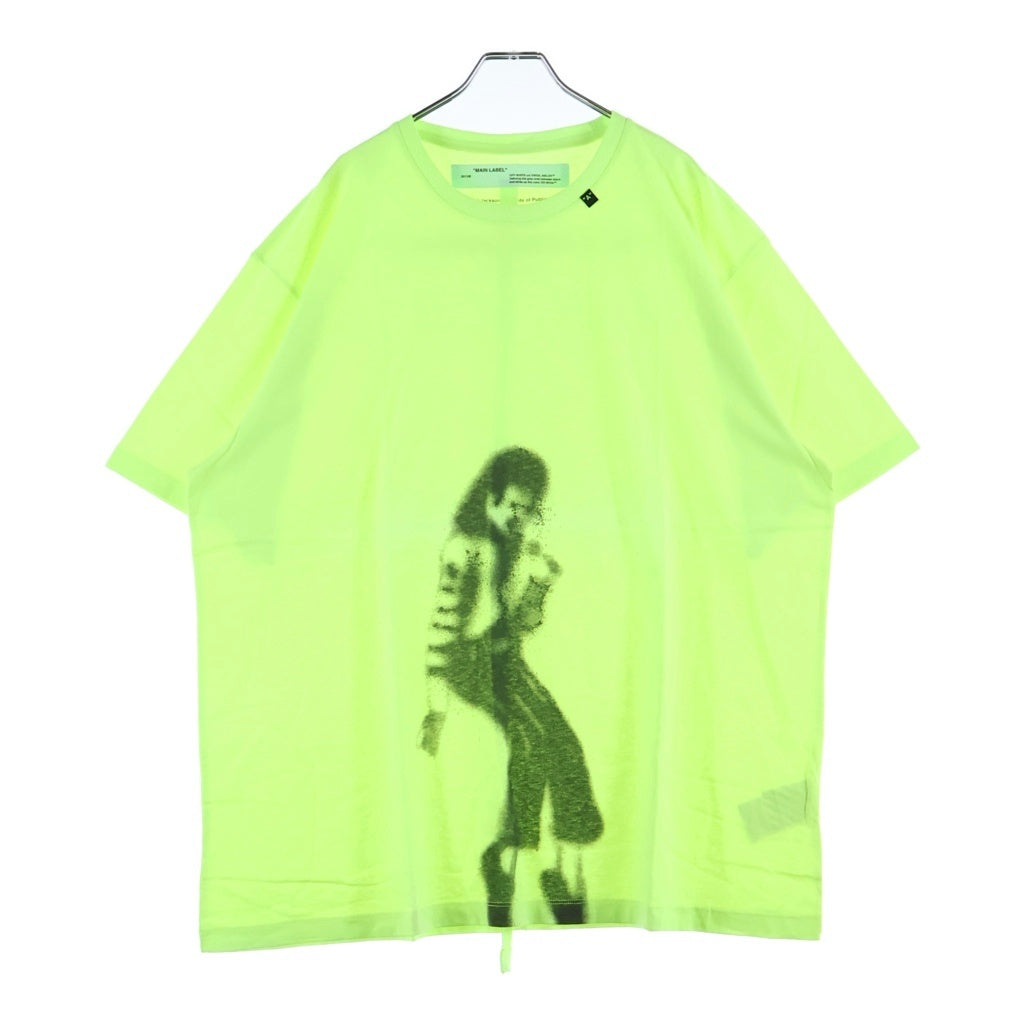 OFF-WHITE(オフホワイト) 19SS ILUSIONIST MichaelJackson Print Tee OMAA038S19185002 イリュージョニスト マイケルジャクソン プリント半袖Tシャツ カットソー イエロー