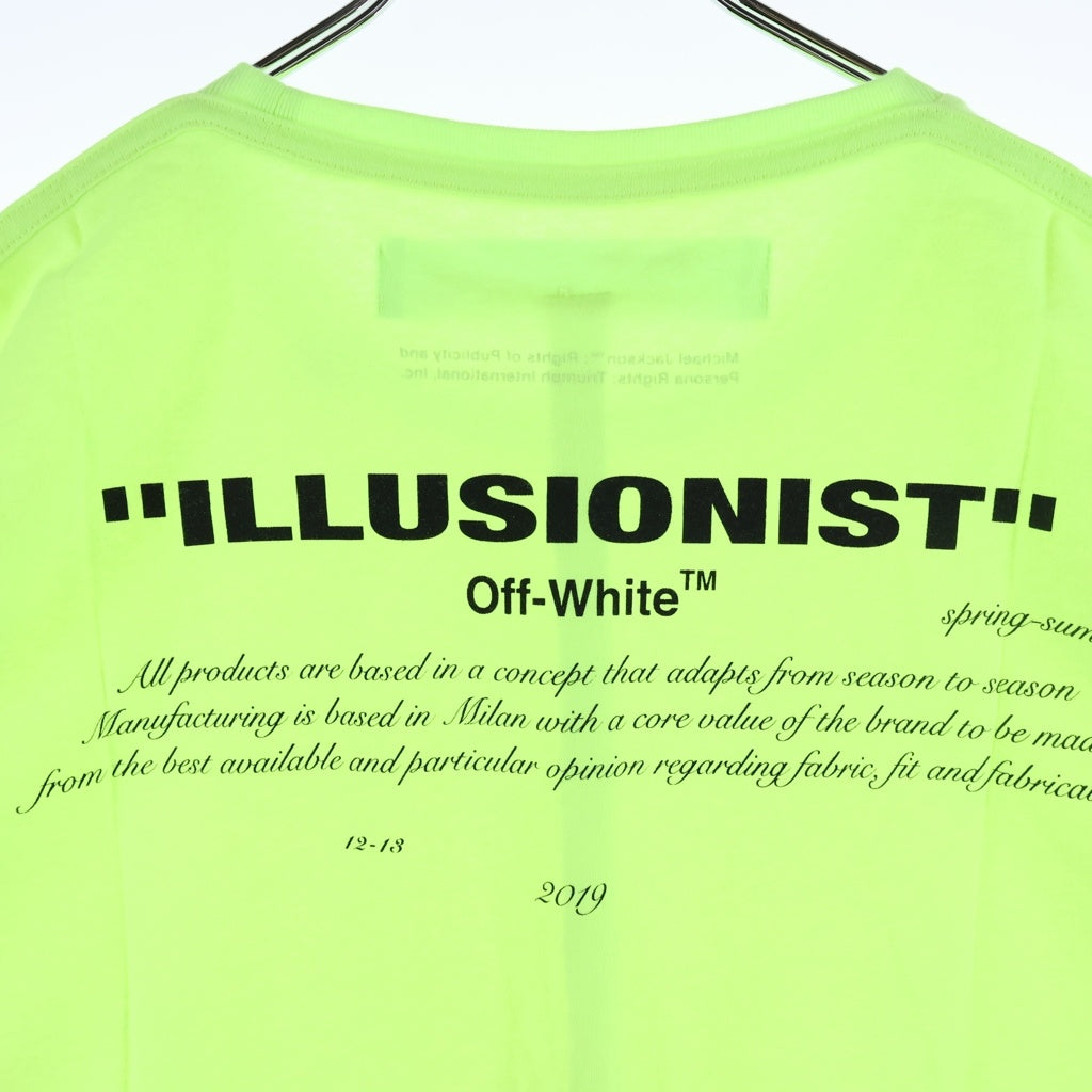 OFF-WHITE(オフホワイト) 19SS ILUSIONIST MichaelJackson Print Tee OMAA038S19185002 イリュージョニスト マイケルジャクソン プリント半袖Tシャツ カットソー イエロー