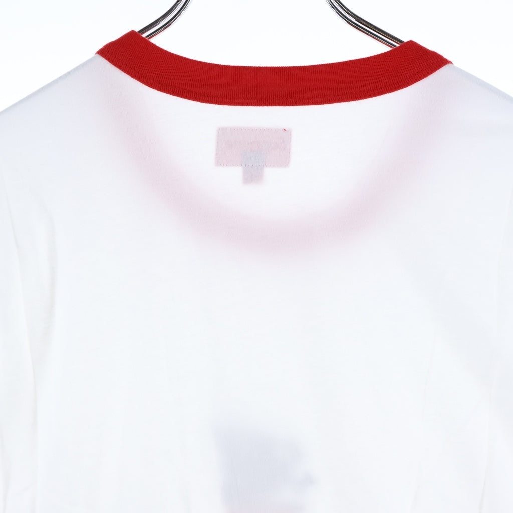SUPREME(シュプリーム) 21AW Dragon Ringer Tee ドラゴン フロント刺繍 リンガー半袖Tシャツ カットソー ホワイト/レッド
