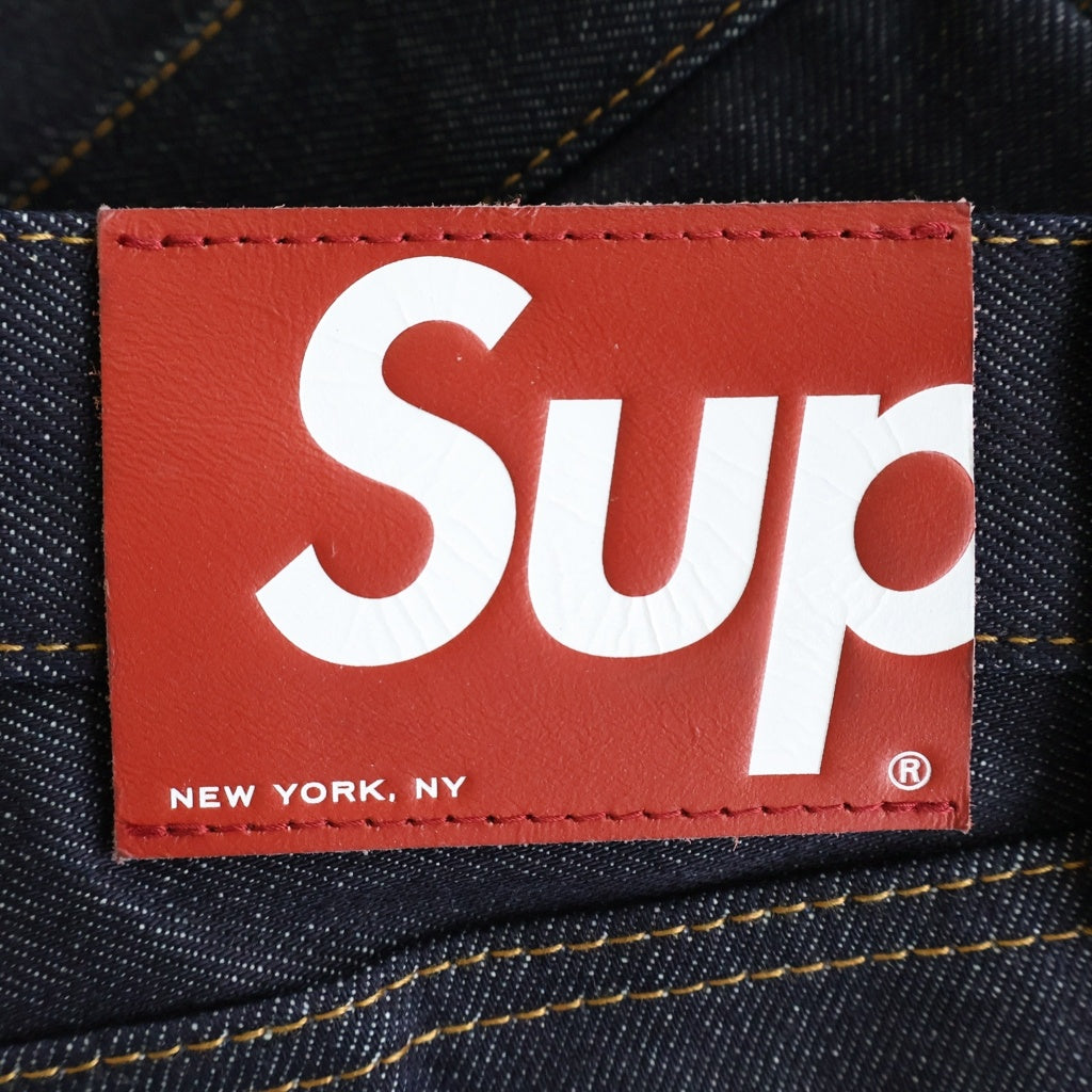 SUPREME(シュプリーム) Rigid Slim Jeans リジッド スリム ジーンズ ボタンフライ デニムパンツ インディゴ