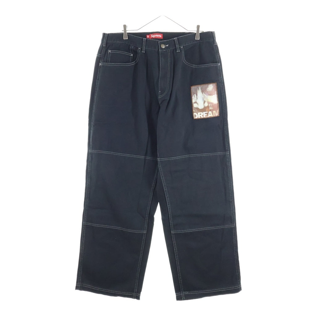 SUPREME(シュプリーム) 23AW Dream English Kid Twill Panel Pant ドリーム イングリッシュ キッド ツイル パネル ジップフライ パンツ ブラック