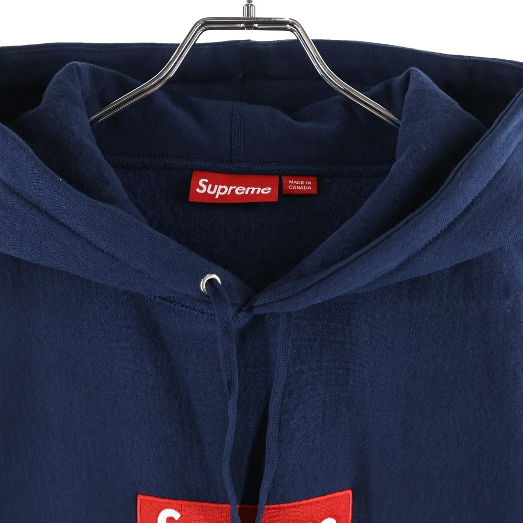 SUPREME(シュプリーム) 24AW Box Logo Hooded SweatShirt ボックスロゴ プルオーバー パーカー ネイビー