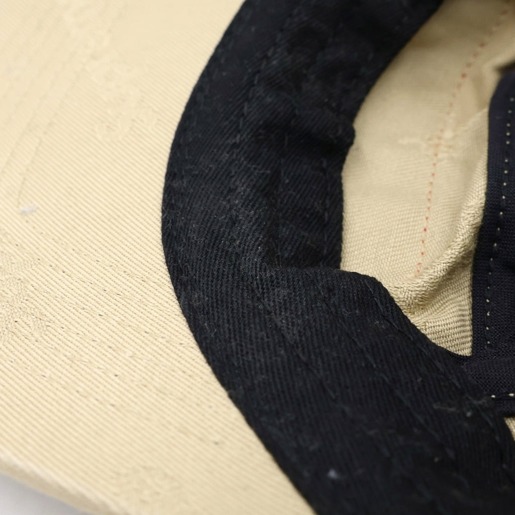 SUPREME(シュプリーム) 19AW Jacquard Logos Twill Camp Cap ジャガード ロゴ総柄 ツイルキャンプキャップ ブラック