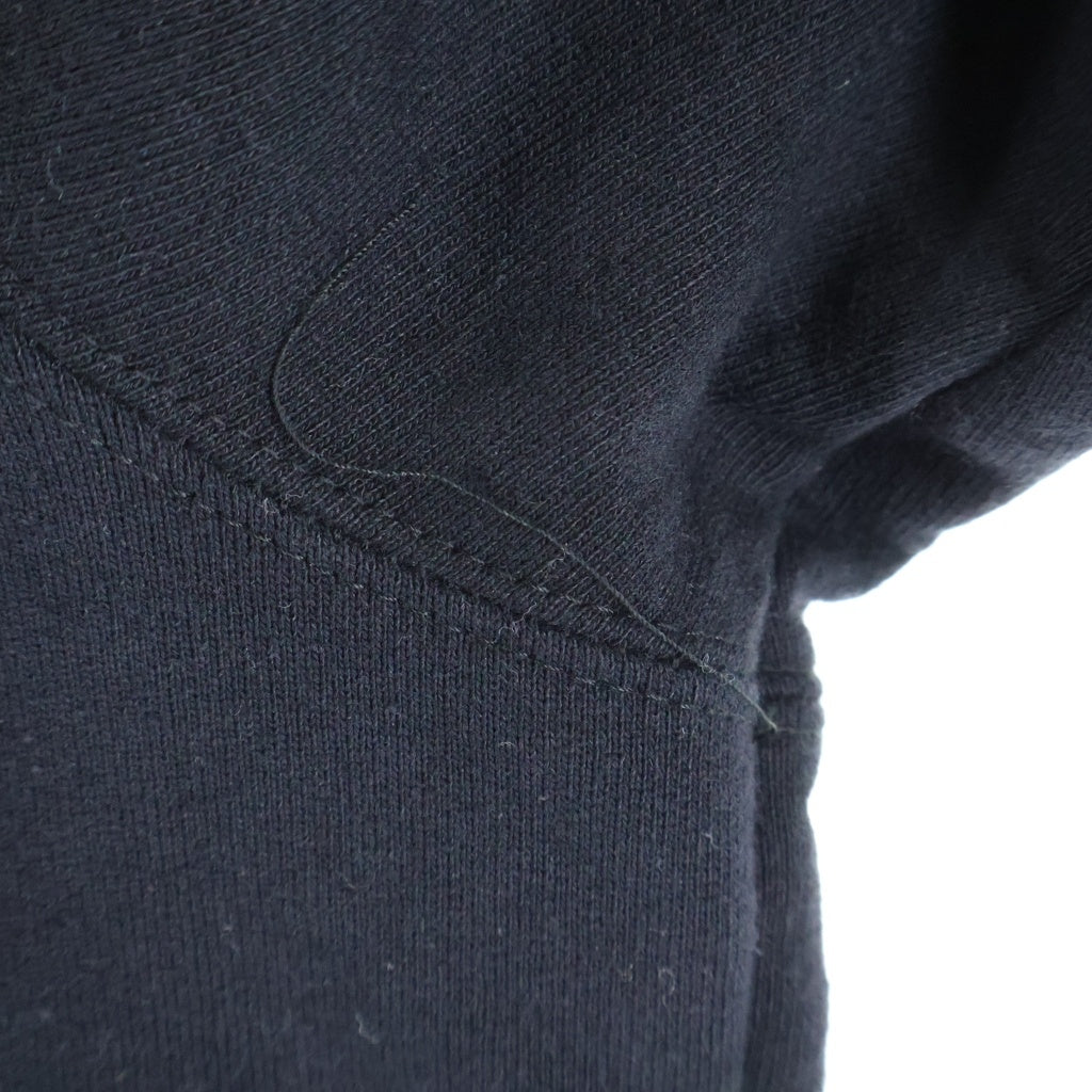 SUPREME(シュプリーム) 17AW ZigZag Stitch Panel Crewneck ジグザグステッチ ロゴ刺繍 クルーネック スウェットトレーナー ブラック