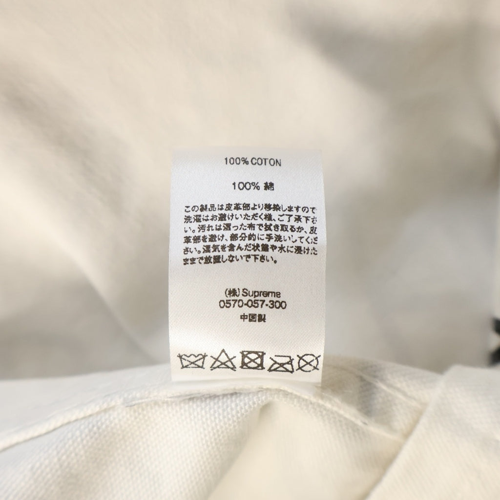 SUPREME(シュプリーム) 18AW ×COMME des GARCONS SHIRT Printed Canvas Chore Coat コムデギャルソンシャツ 総柄プリント キャンバス カバーオール デニムジャケット ホワイト