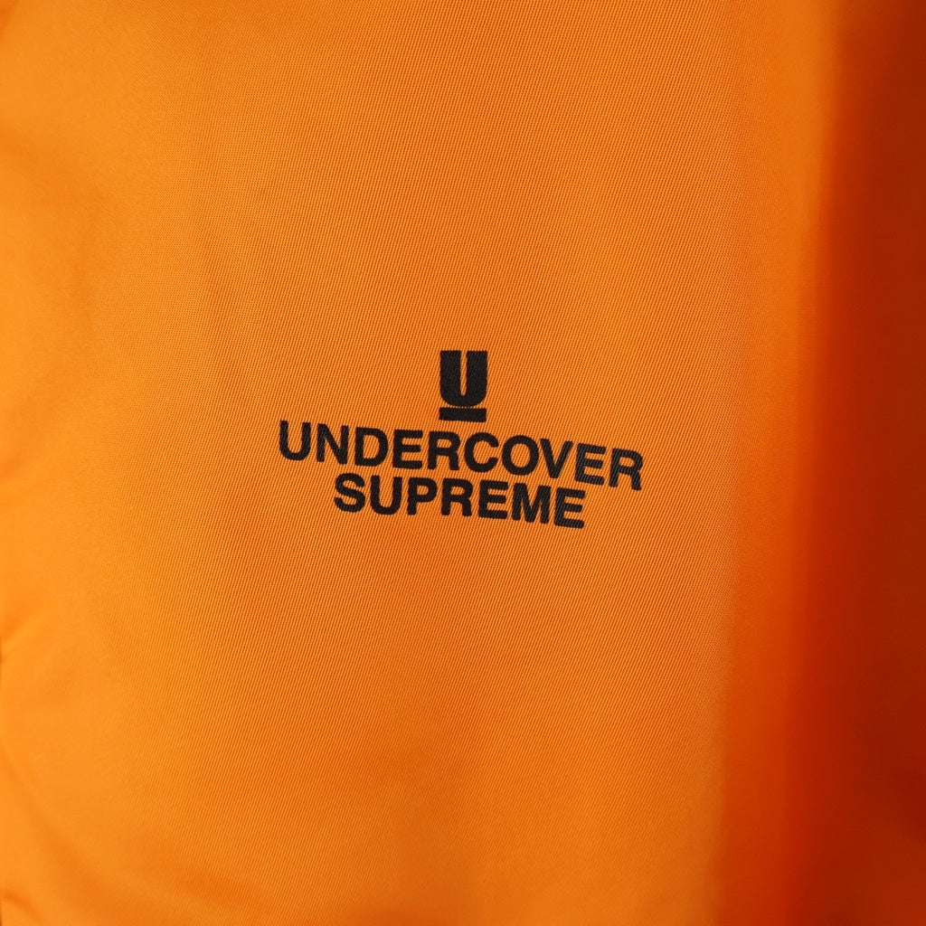 SUPREME(シュプリーム) 16AW ×undercover reversible MA-1 アンダーカバー ロゴプリント リバーシブル ブルゾンジャケット カーキ/オレンジ