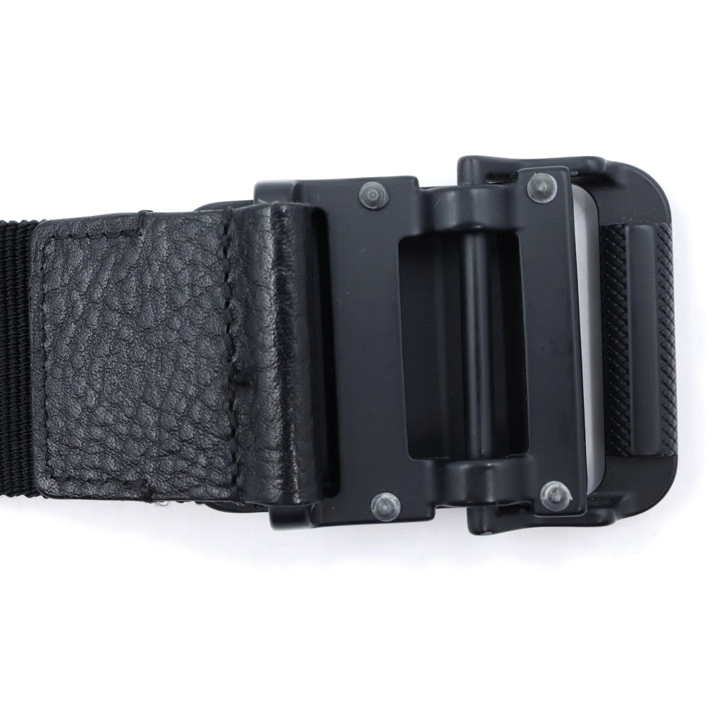 STONE ISLAND(ストーンアイランド) Compas Logo Buckle Nylon Belt コンパスロゴバックル ナイロンベルト ブラック L1S15930000